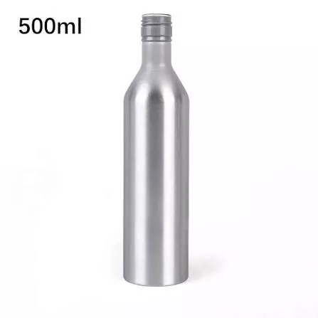 بطری مشروب الکلی آلومینیومی باریک 500 میلی لیتری با درپوش پیچی ROPP