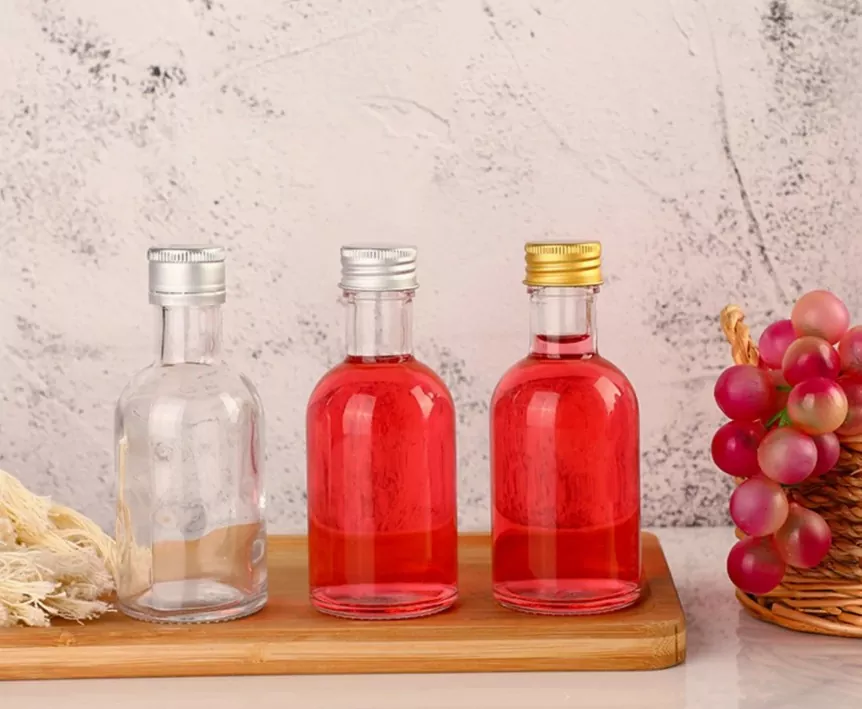 100ml Empty Glass Tequila Bottles with Aluminum Cap