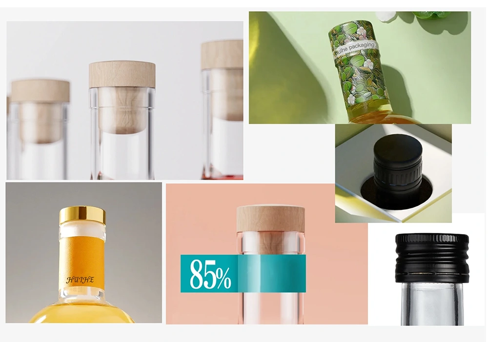 Glass bottle product view